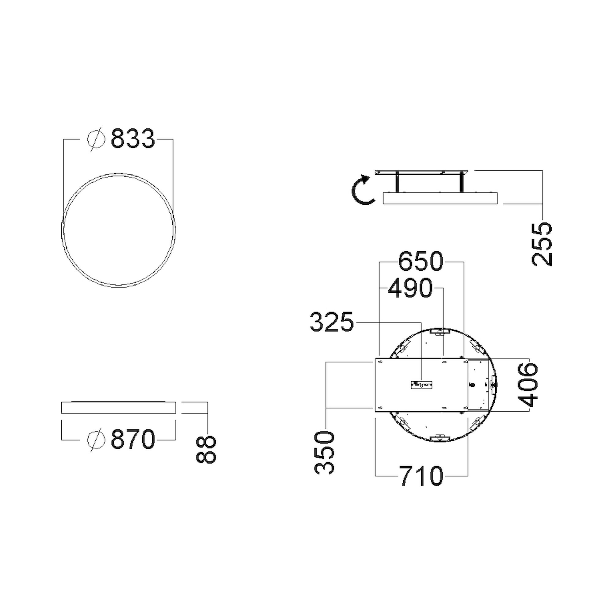 Glamox C90-S870 surface-mounted luminaire, 11098 lm, 3000 K