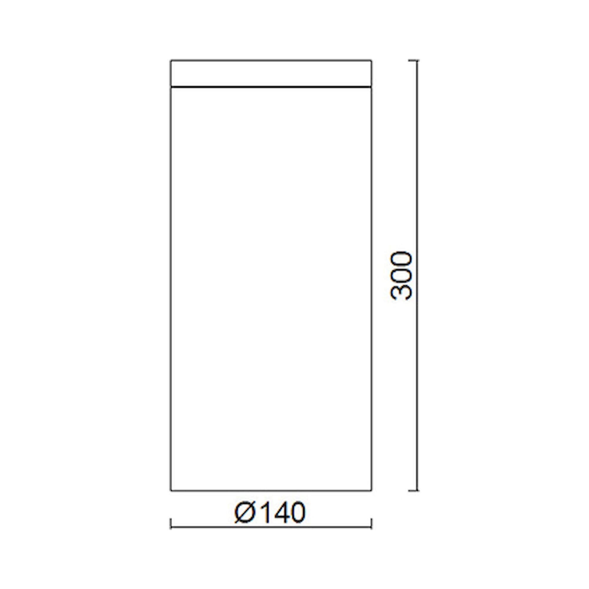 Glamox DN outdoor luminaire, 2600 lm, 4000 K, switchable