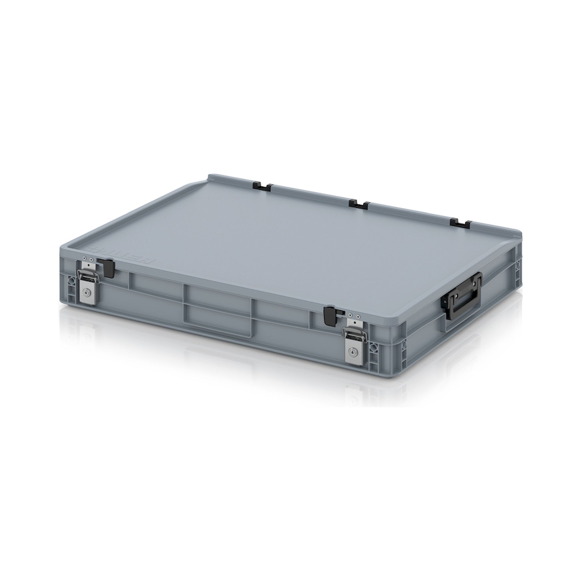 ED 86/12 HG 2G 2S. Eurobehälter Koffer mit Verschließsystem 2G, 80x60x13,5 cm