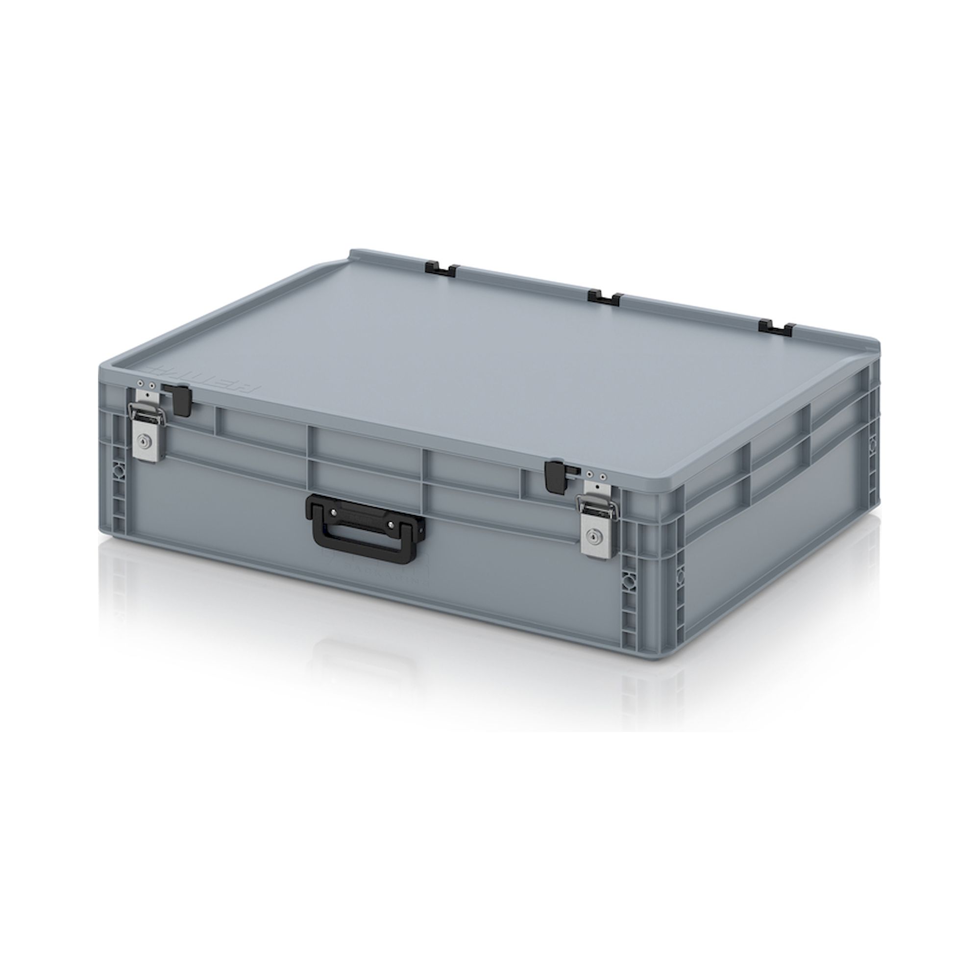 ED 86/22 HG 1G 2S. Eurobehälter Koffer mit Verschließsystem 1G, 80x60x23,5 cm
