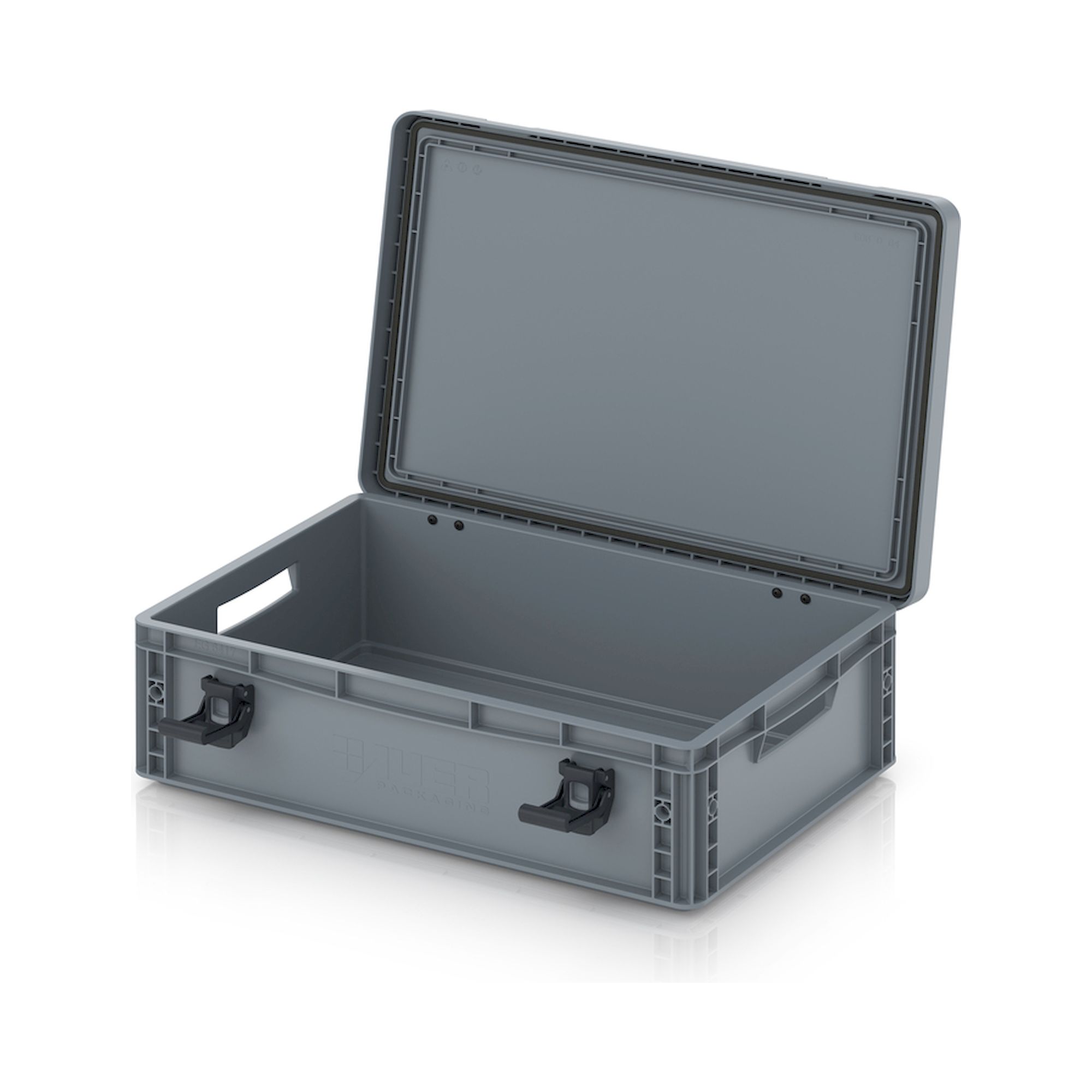 EDP 64/17. Eurobehälter mit Scharnierdeckel Pro, 60x40x18,5 cm