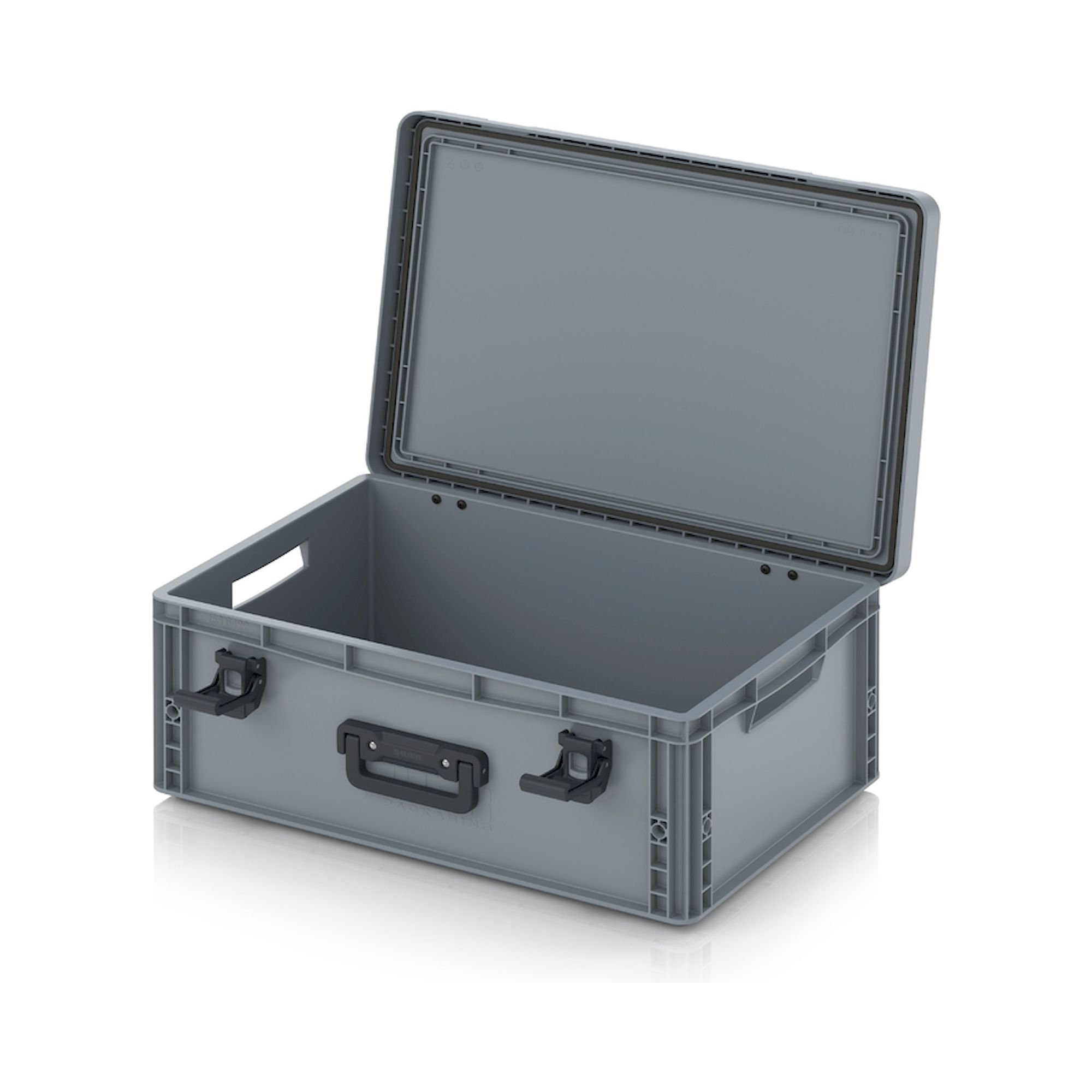 EDP 64/22 1G. Eurobehälter mit Scharnierdeckel Pro, 60x40x23,5 cm