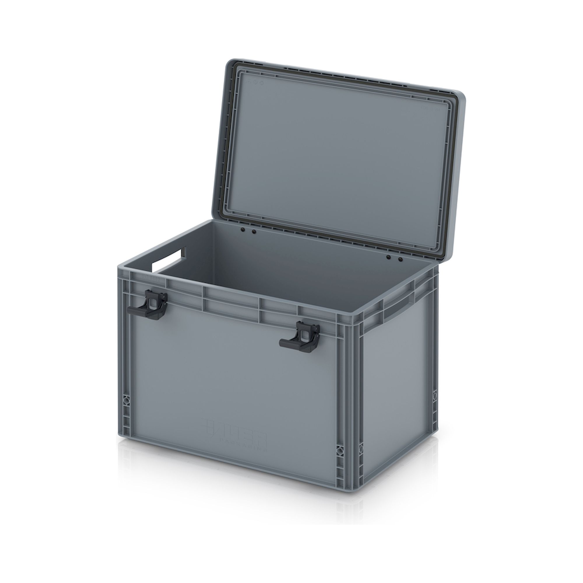EDP 64/42. Eurobehälter mit Scharnierdeckel Pro, 60x40x43,5 cm