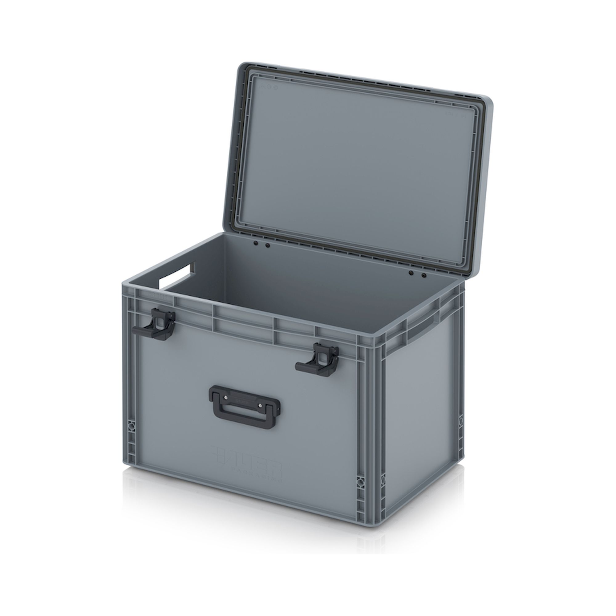 EDP 64/42 1G. Eurobehälter mit Scharnierdeckel Pro, 60x40x43,5 cm