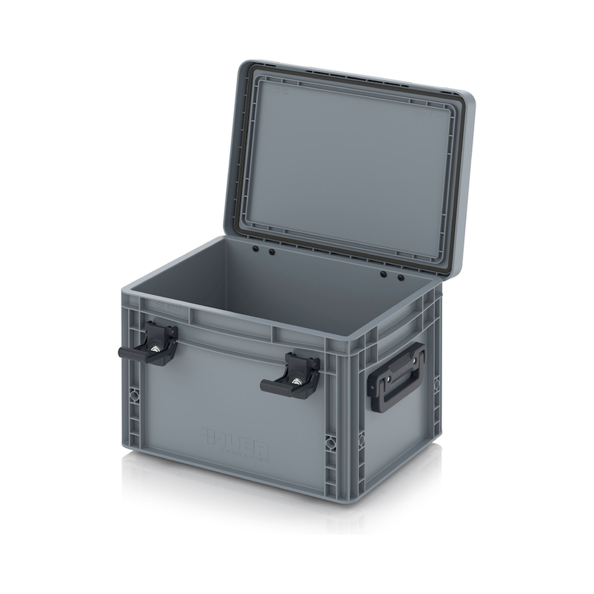 EDP S 43/27 HG 2G. Eurobehälter mit Scharnierdeckel Pro, 40x30x28,5 cm