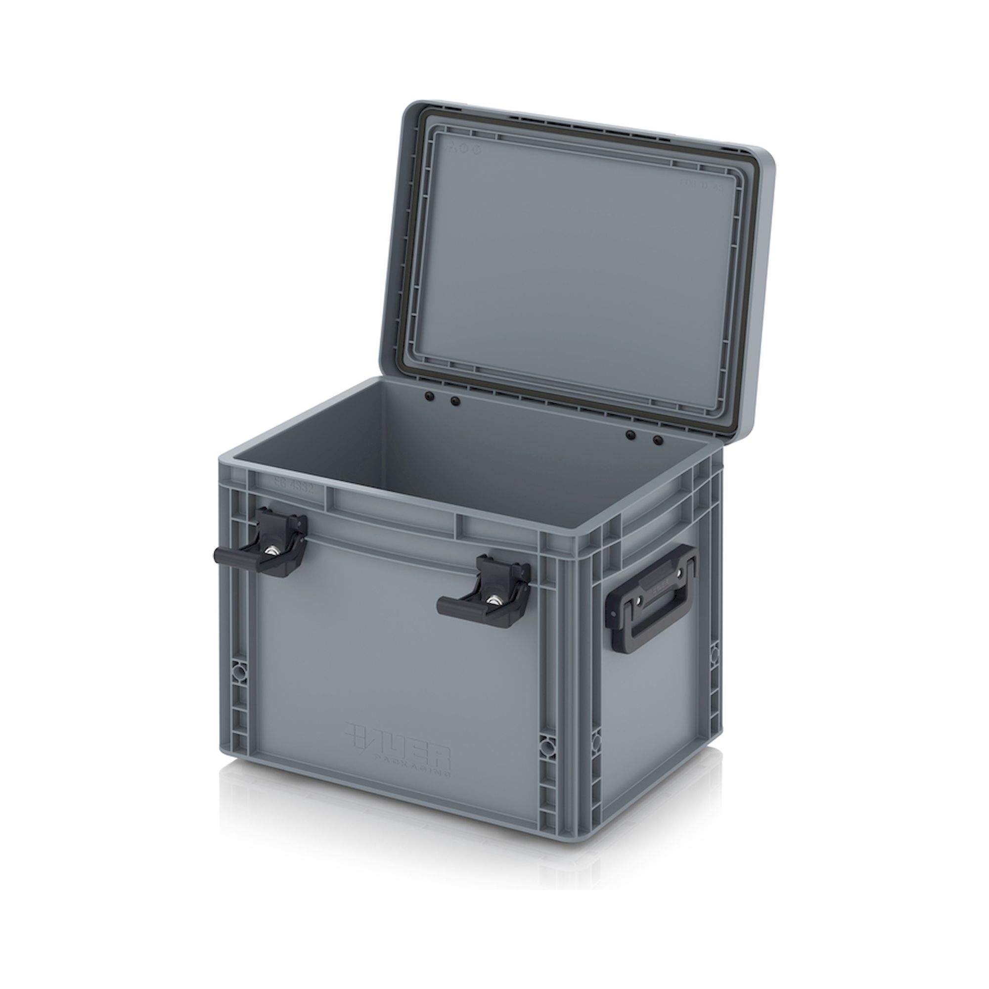 EDP S 43/32 HG 2G. Eurobehälter mit Scharnierdeckel Pro, 40x30x33,5 cm