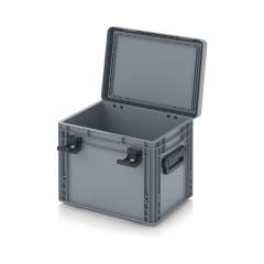 EDP S 43/32 HG 2G. Eurobehälter mit Scharnierdeckel Pro, 40x30x33,5 cm