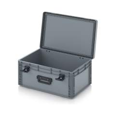 EDP S 64/27 HG 1G. Eurobehälter mit Scharnierdeckel Pro, 60x40x28,5 cm