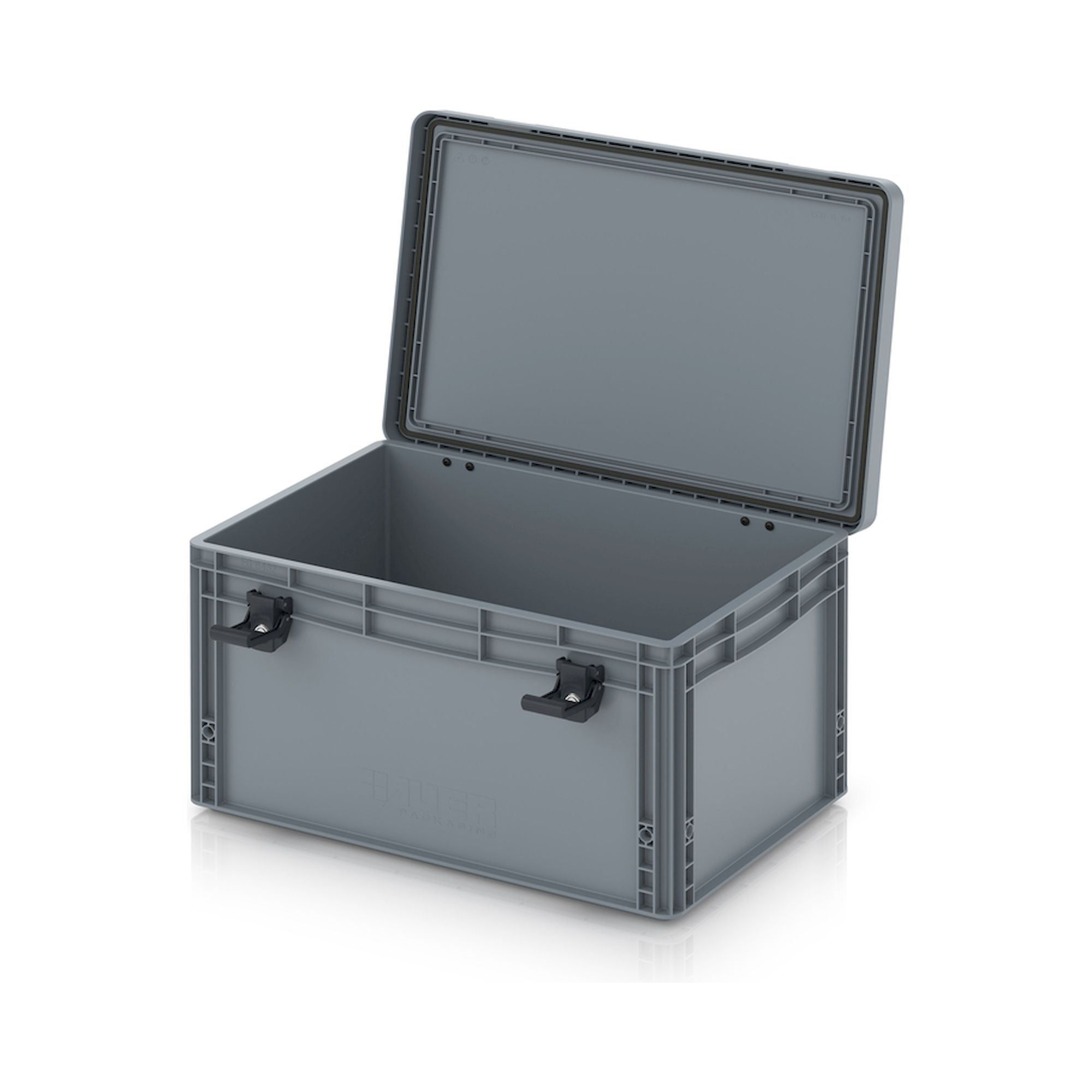 EDP S 64/32 HG. Eurobehälter mit Scharnierdeckel Pro, 60x40x33,5 cm
