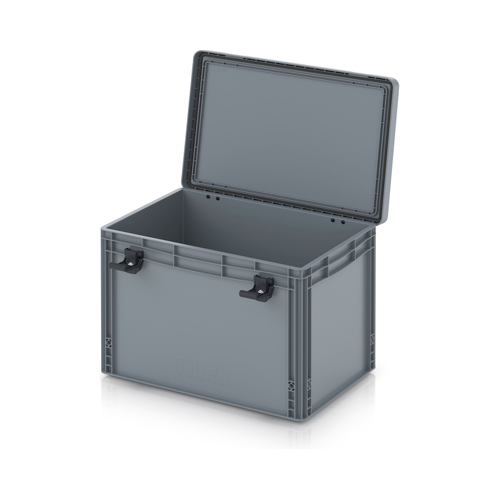 EDP S 64/42 HG. Eurobehälter mit Scharnierdeckel Pro, 60x40x43,5 cm