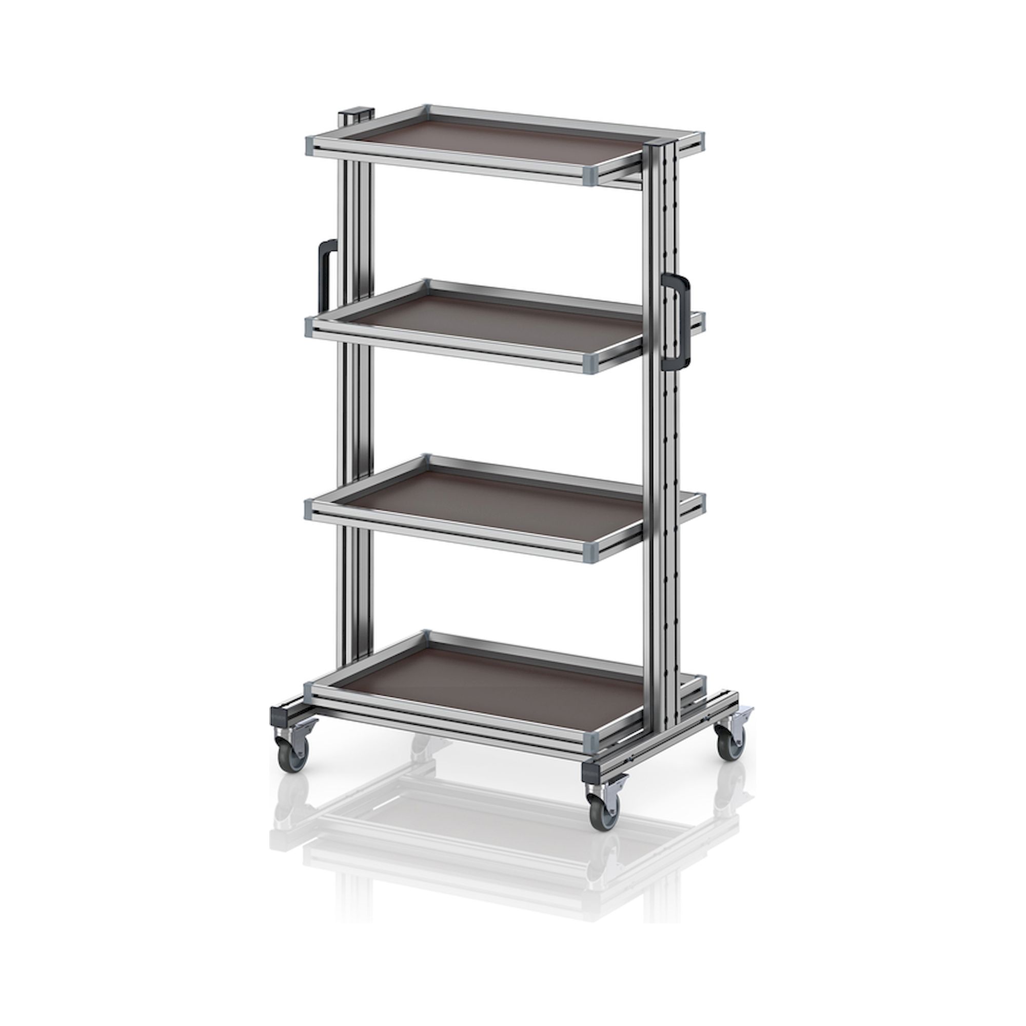EG SW 134-1 64 U. Systemwagen für Eurobehälter 60 x 40 Höhe 134 cm ohne Auszug, 83,4x55x134,6 cm
