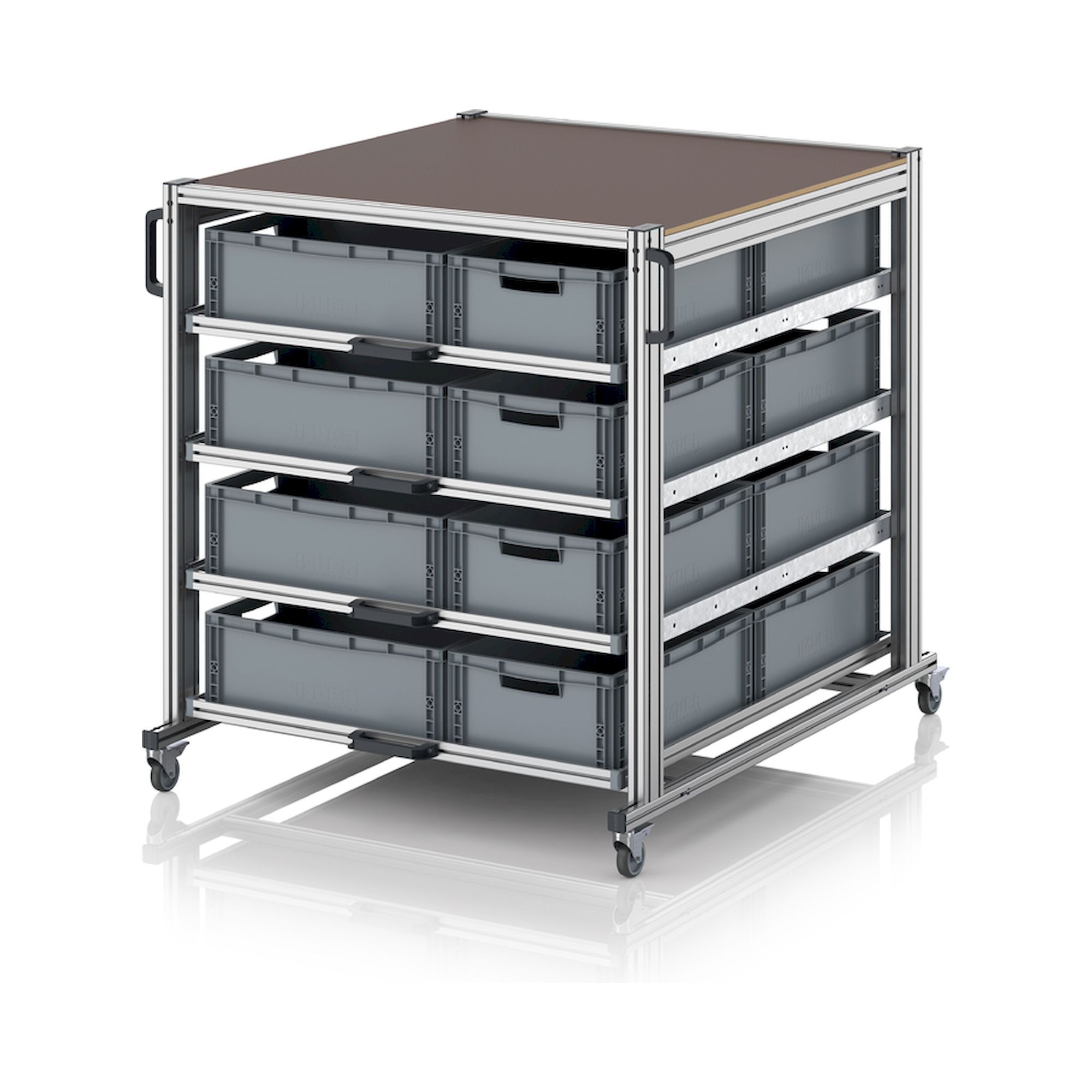 EG SW 134 1210 6422. Systemwagen im Palettenformat, 130x126,2x134,6 cm