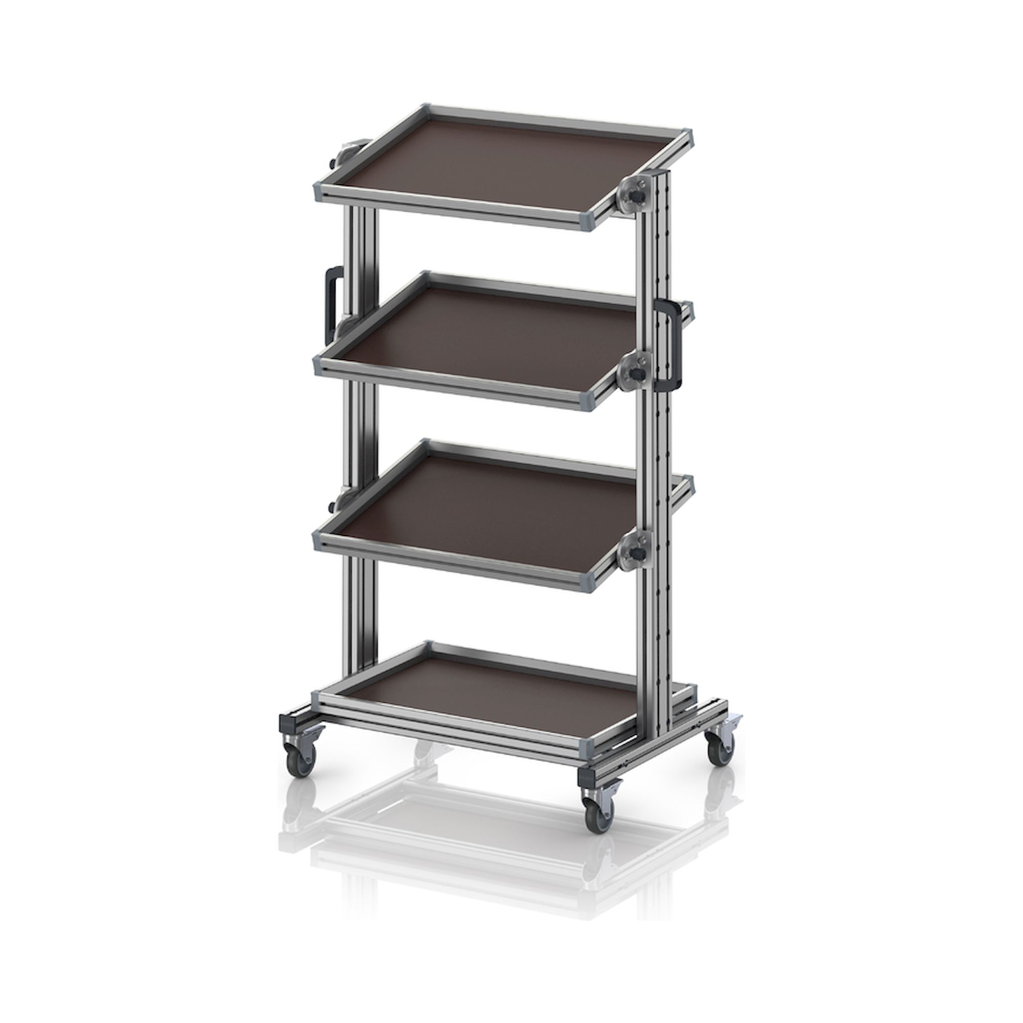 EG SWN 134 64 U. Systemwagen für Eurobehälter 60 x 40 Höhe 134 cm, neigbar, 83,4x55x134,6 cm