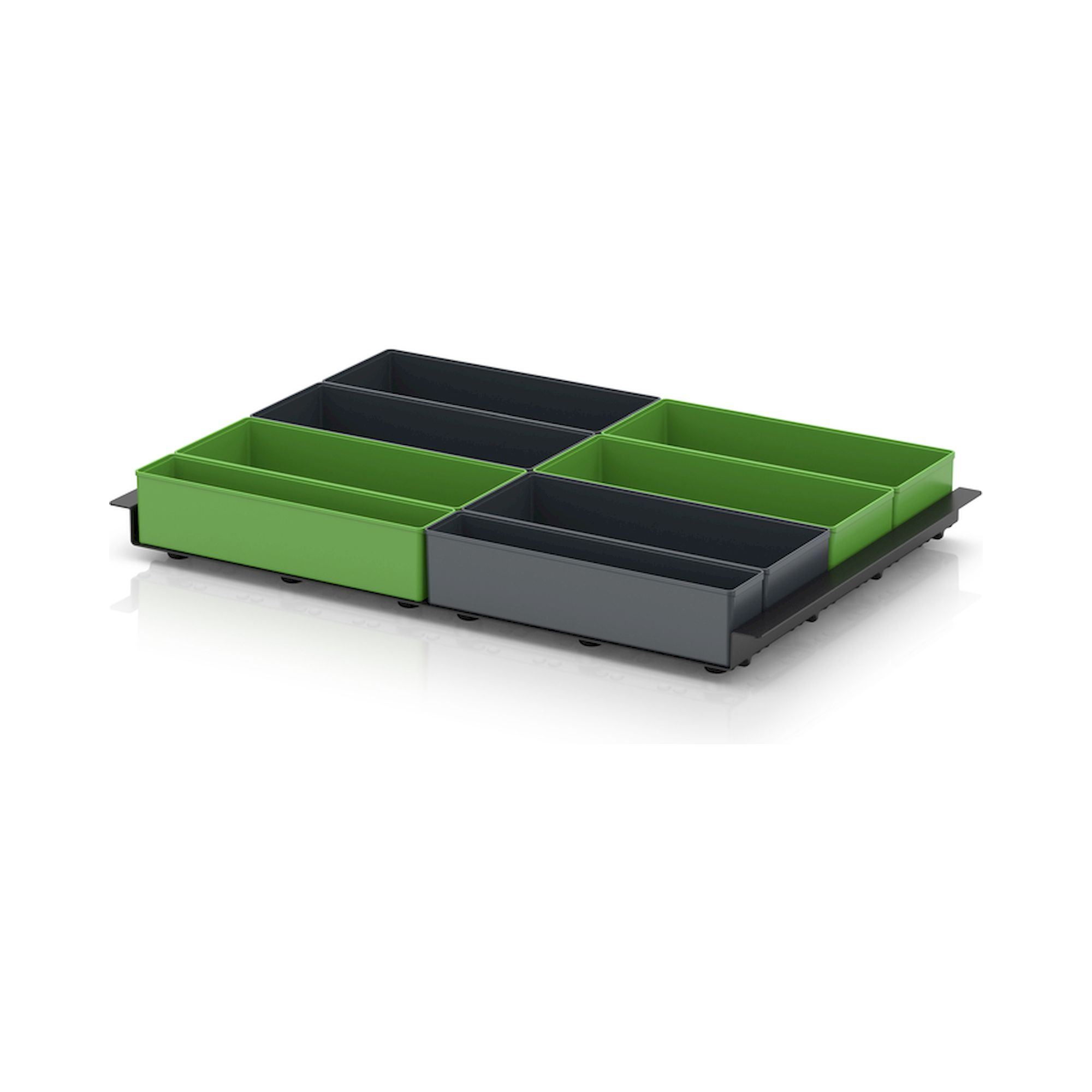 EG TEK 64 B8. Einsatzkästen Einsatz für Eurobehälter 60 x 40 cm, Bestückung 8