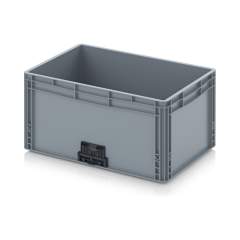 Eurobehälter geschlossen mit Verknüpfungssystem 80 x 60 x 32 cm, geschlossene Griffe - Auer EG VL 86/32 HG