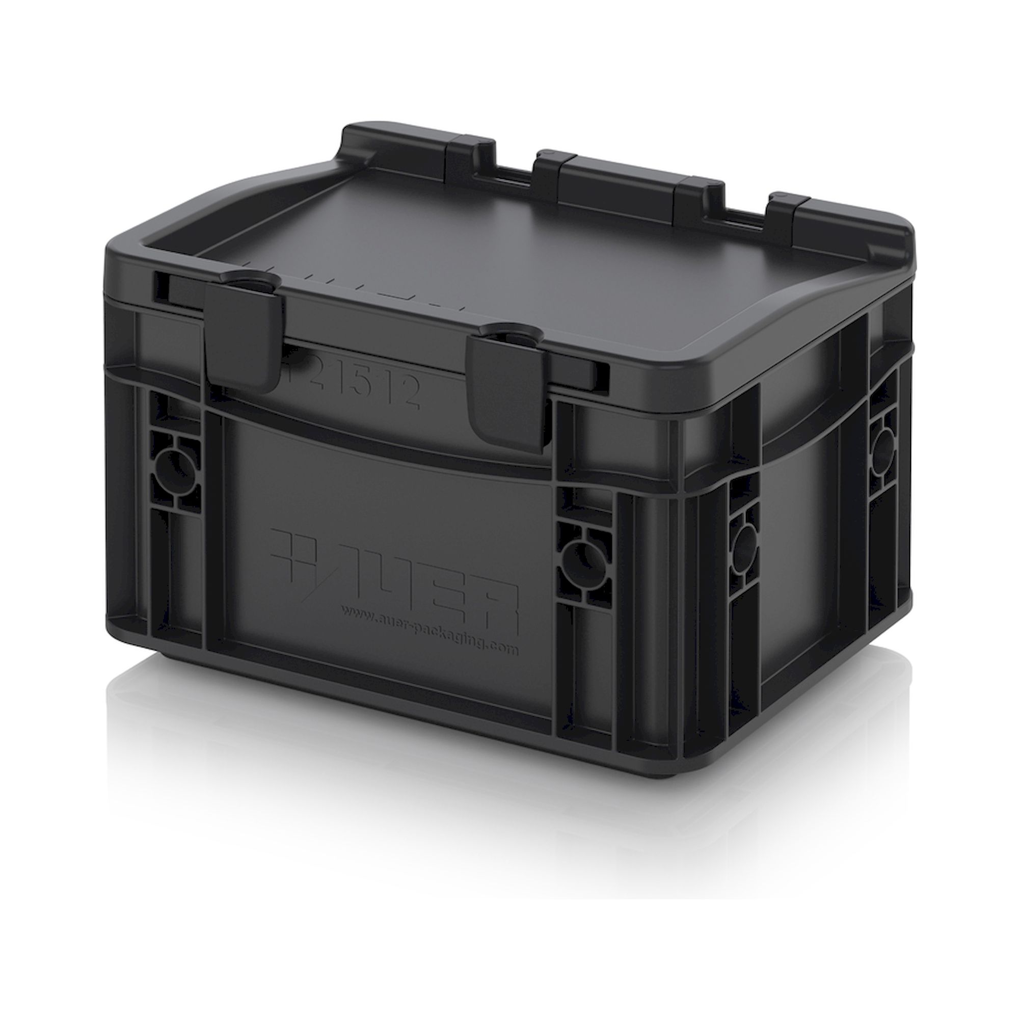 ESD ED 21512 HG. ESD-Eurobehälter mit Scharnierdeckel