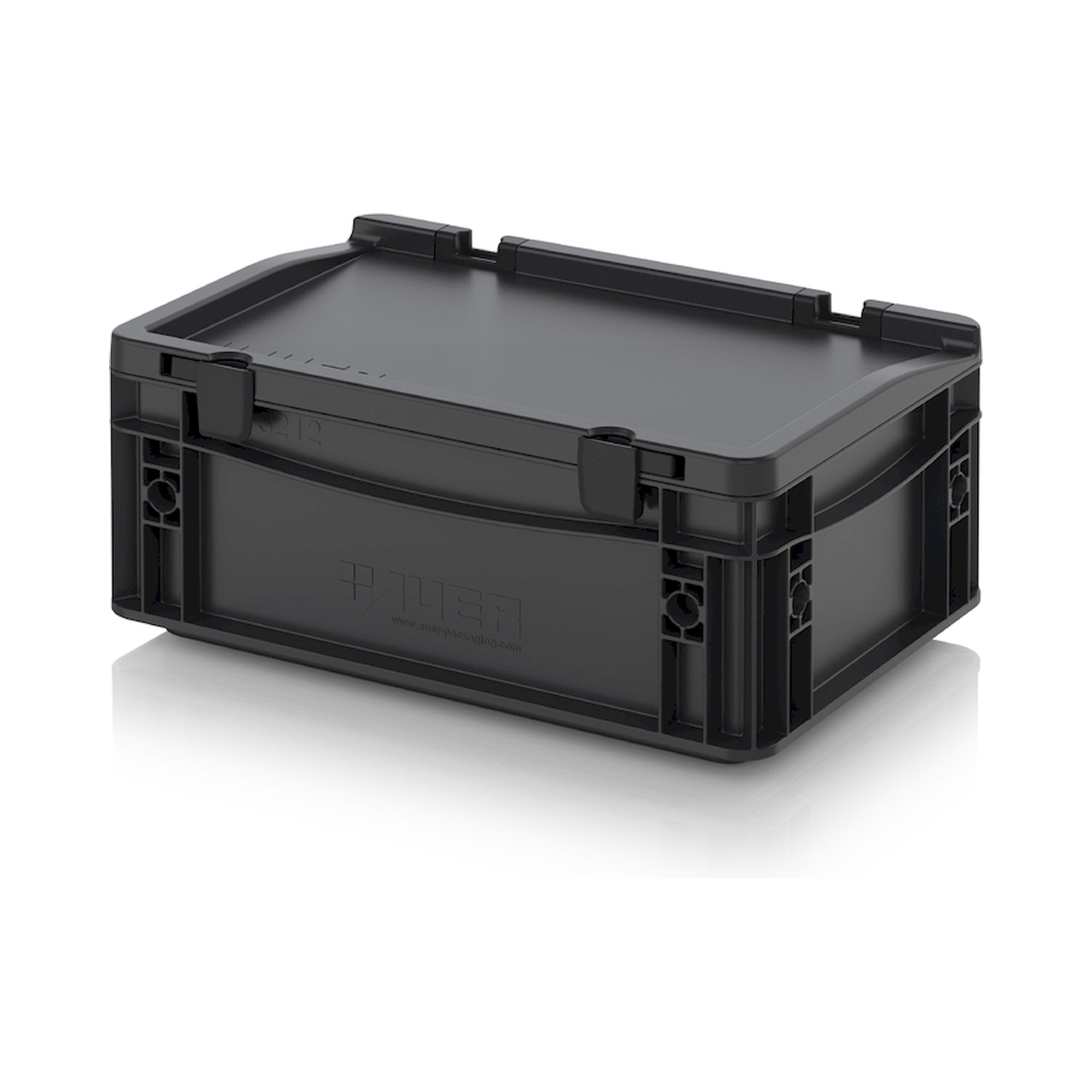 ESD ED 32/12 HG. ESD-Eurobehälter mit Scharnierdeckel