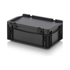 ESD ED 32/12 HG. ESD-Eurobehälter mit Scharnierdeckel