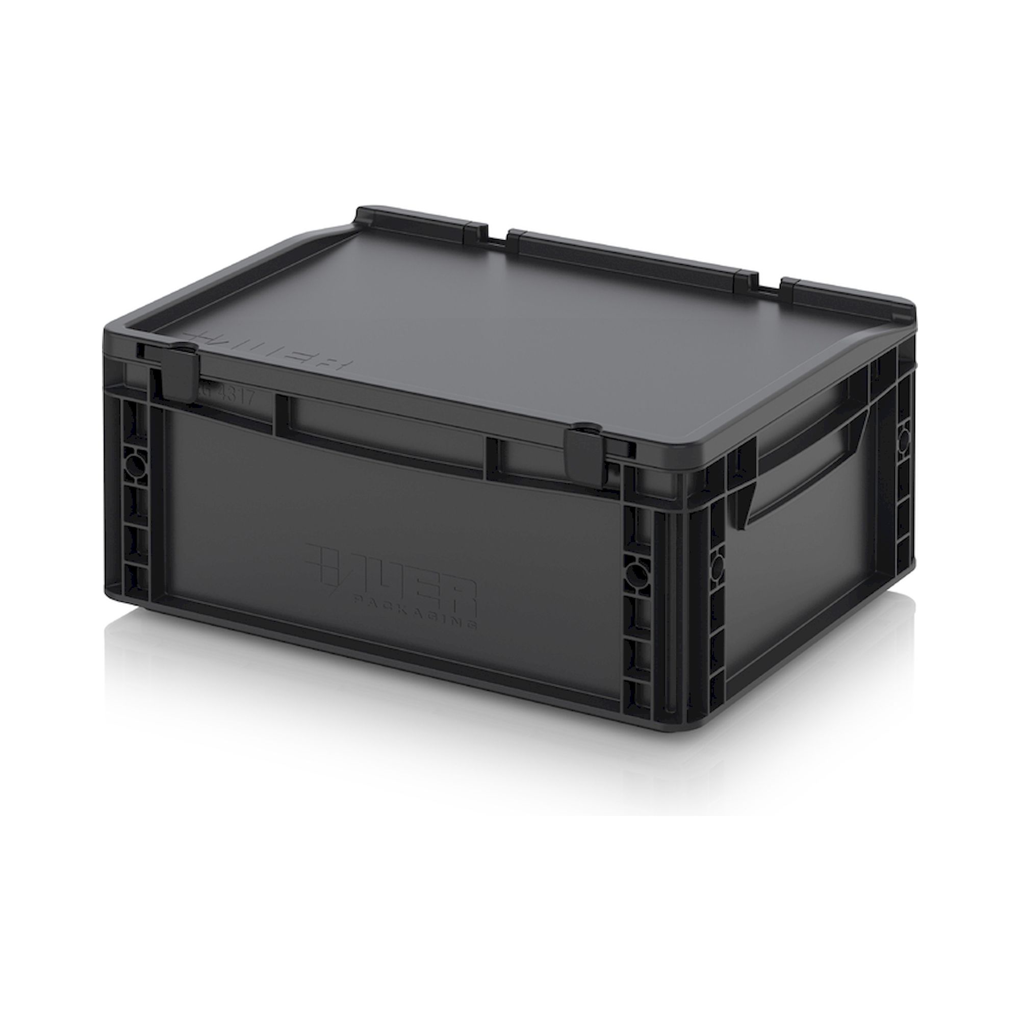 ESD ED 43/17 HG. ESD-Eurobehälter mit Scharnierdeckel