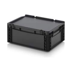 ESD ED 43/17 HG. ESD-Eurobehälter mit Scharnierdeckel