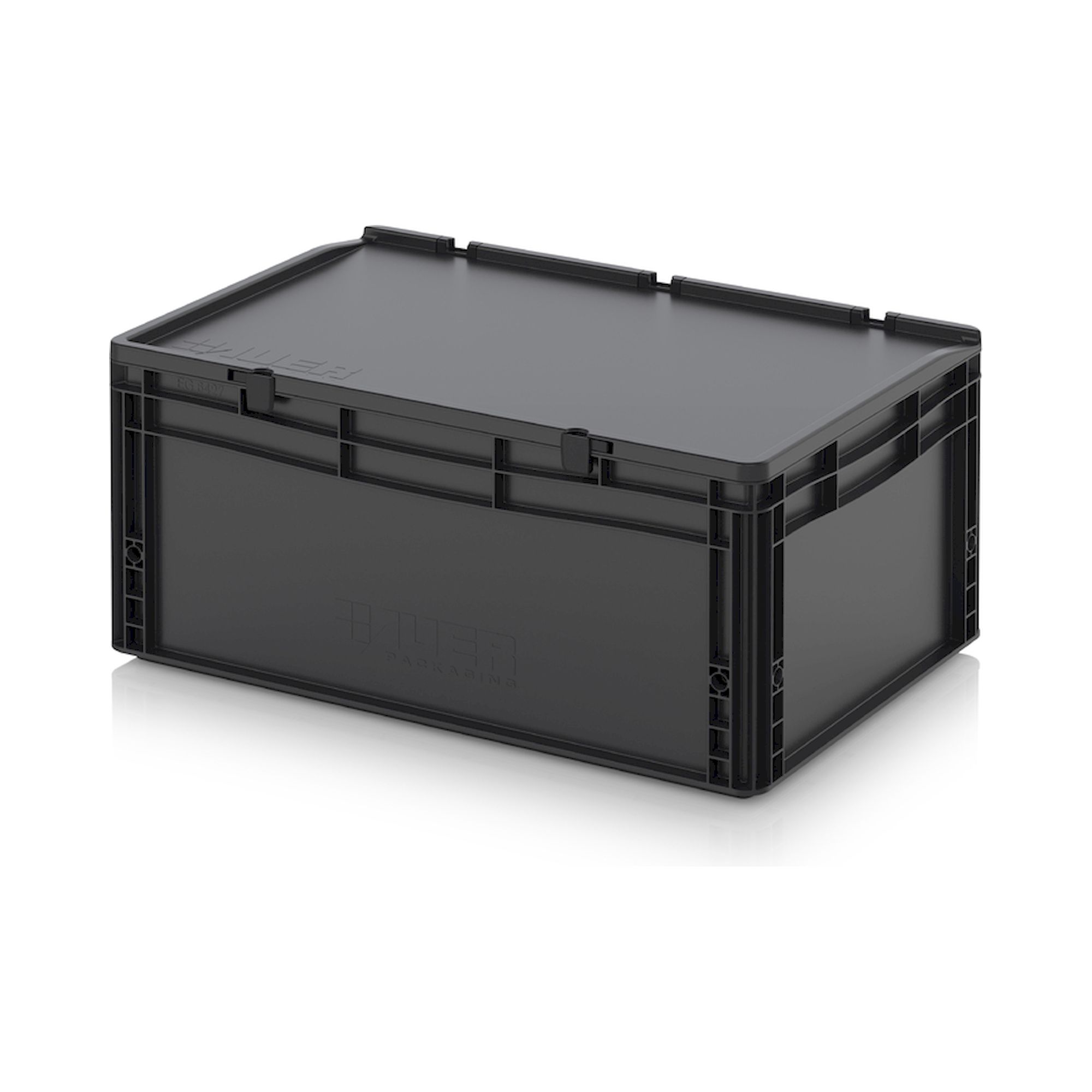 ESD ED 64/27 HG. ESD-Eurobehälter mit Scharnierdeckel