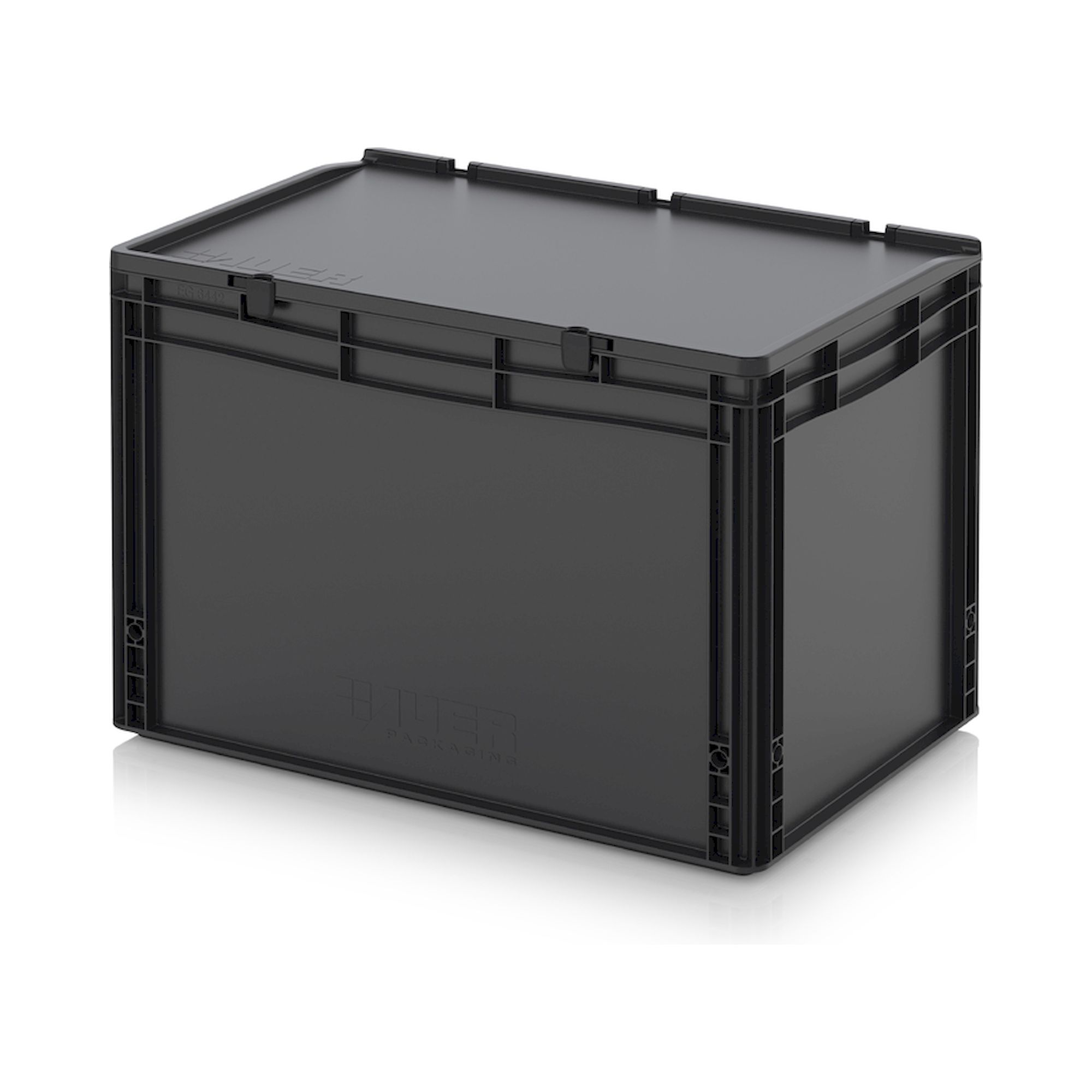 ESD ED 64/42 HG. ESD-Eurobehälter mit Scharnierdeckel