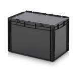 ESD ED 64/42 HG. ESD-Eurobehälter mit Scharnierdeckel