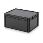 ESD ED 86/42 HG. ESD-Eurobehälter mit Scharnierdeckel