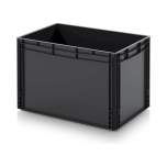 ESD Euro container 60 x 40 x 42 cm, end handles closed, side handles closed - Auer ESD EG 64/42 HG