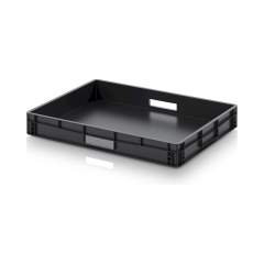 Eurobehälter 80 x 60 x 12 cm - Auer ESD EG 86/12 HG HO