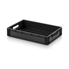 Eurobehälter mit Unterteilung 60 x 40 x 12 cm - Auer ESD EG GEF LT 6412