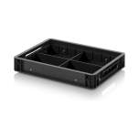 Euro container with dividers 40 x 30 x 7.5 cm - Auer ESD EG GEF QLT 4375