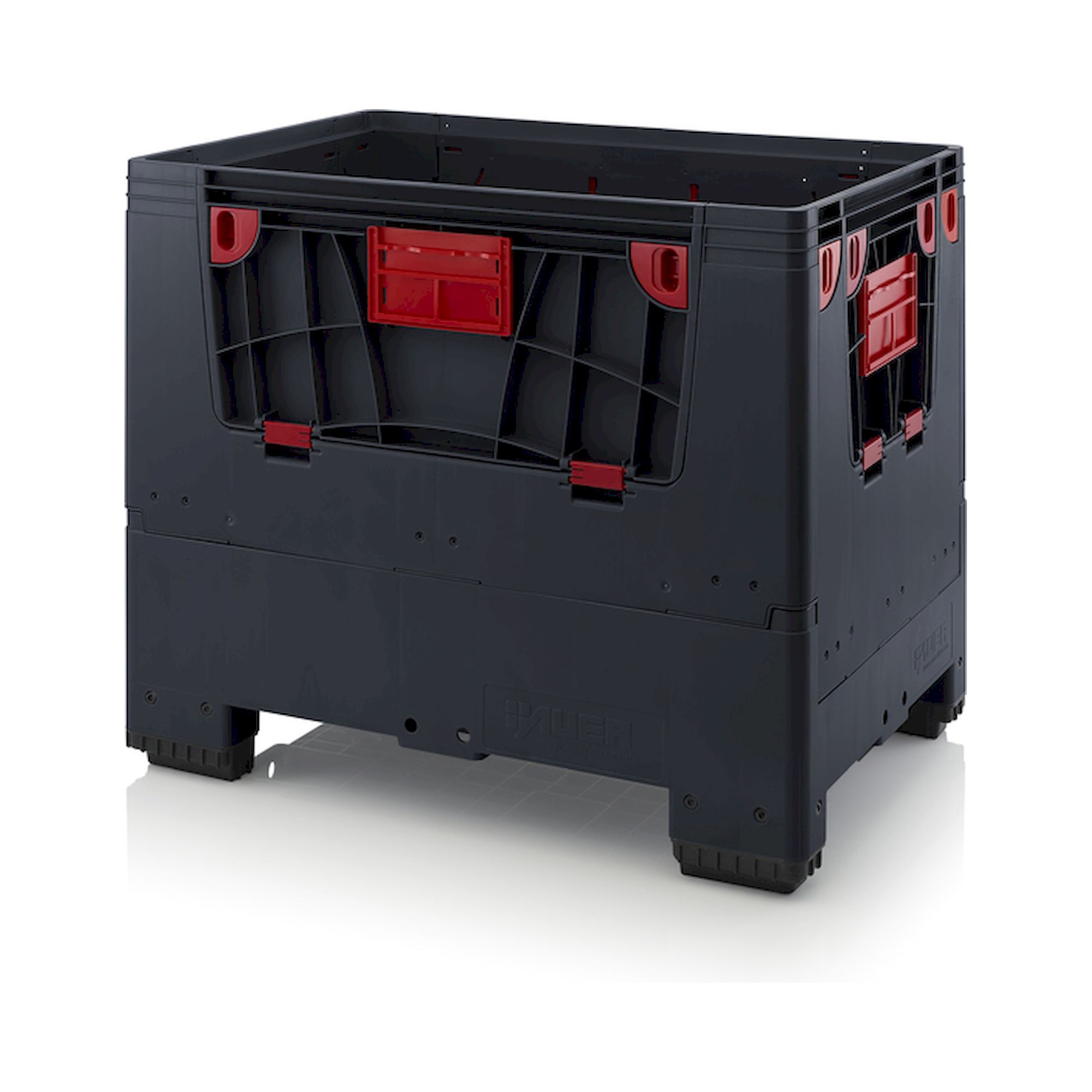 ESD KLK 1208. Klappbare ESD-Big Boxen mit 4 Eingriffsklappen