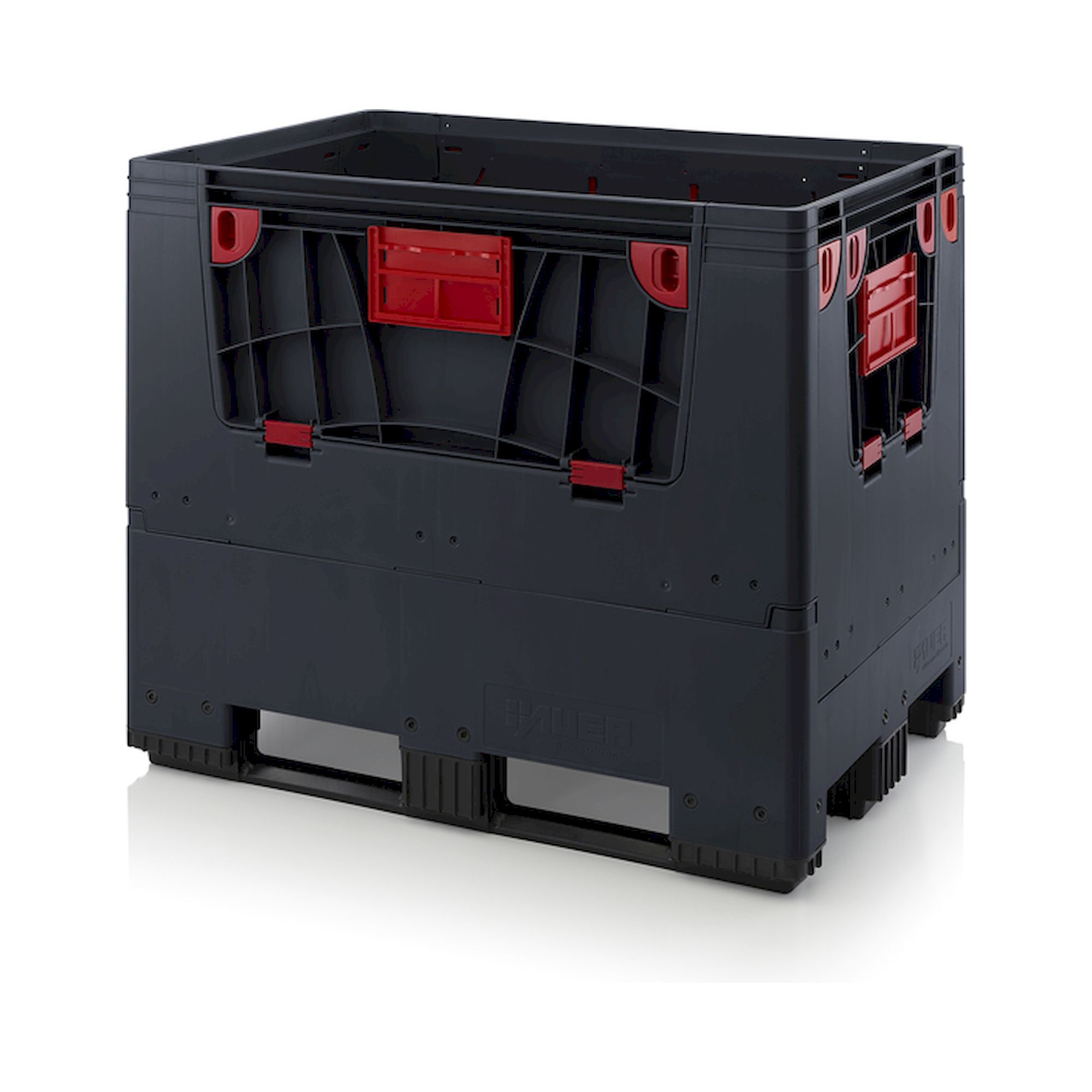ESD KLK 1208K. Klappbare ESD-Big Boxen mit 4 Eingriffsklappen