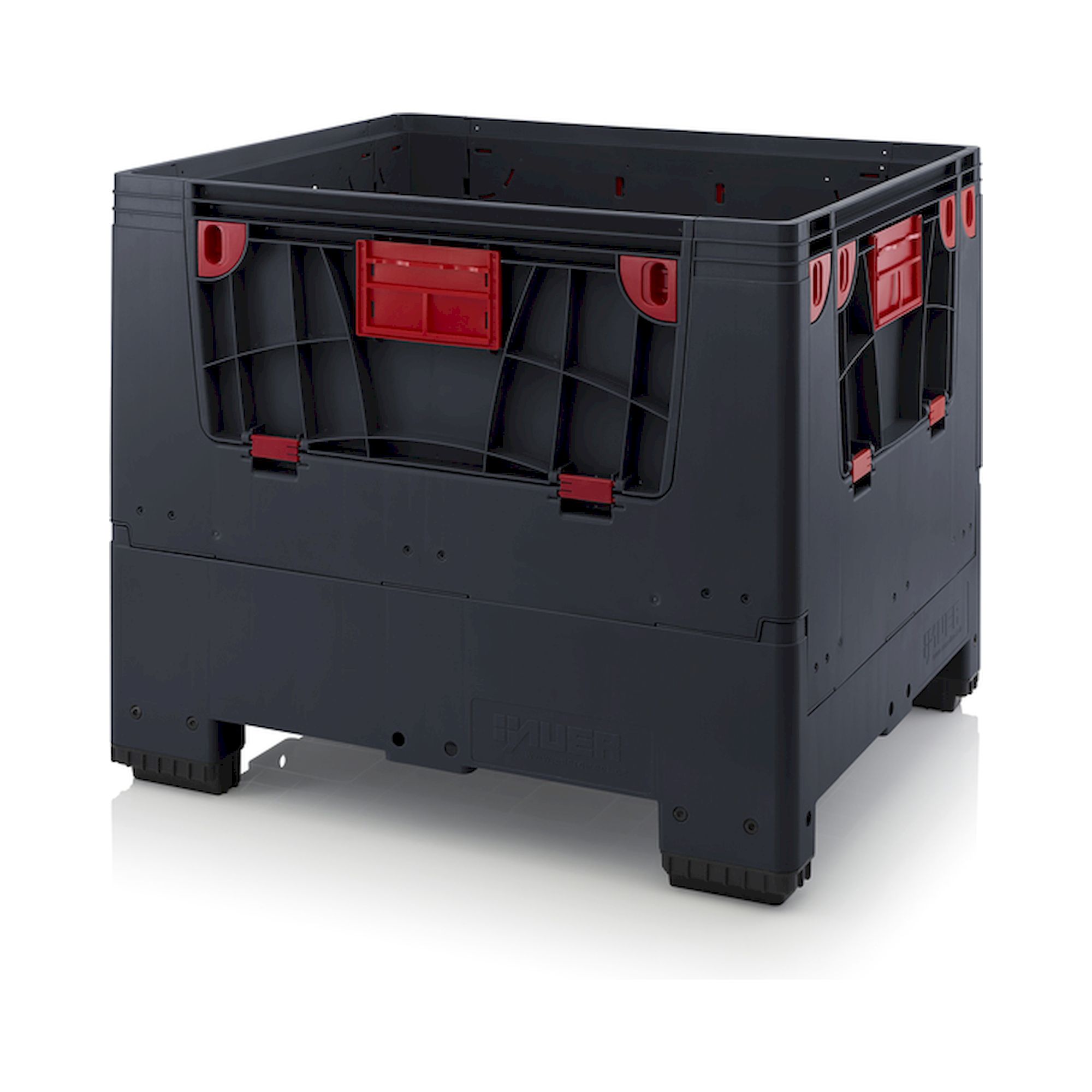 ESD KLK 1210. Klappbare ESD-Big Boxen mit 4 Eingriffsklappen