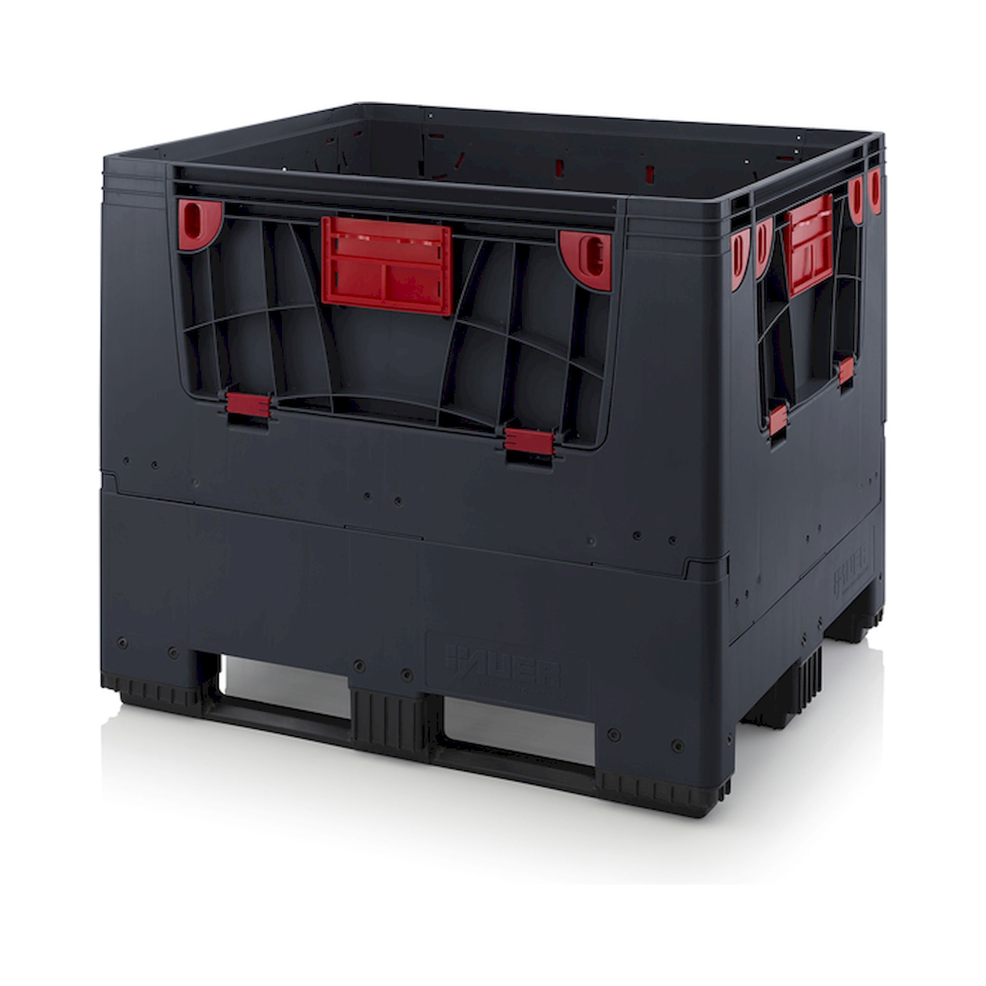 ESD KLK 1210K. Klappbare ESD-Big Boxen mit 4 Eingriffsklappen
