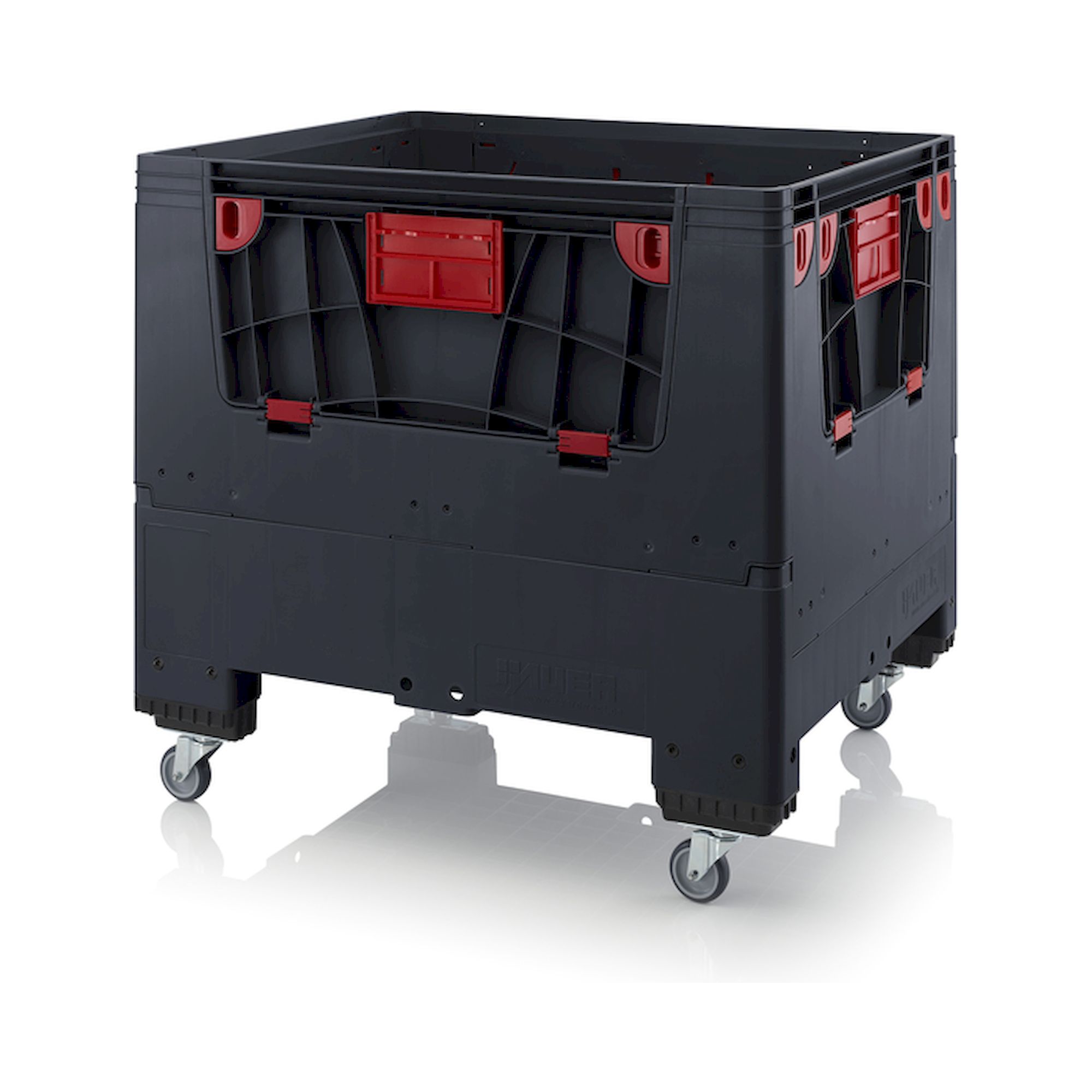 ESD KLK 1210R. Klappbare ESD-Big Boxen mit 4 Eingriffsklappen