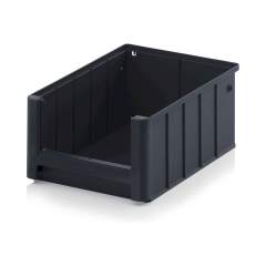 Open front shelf and material flow bin 30 x 23.4 x 14 cm - Auer ESD RK 3214