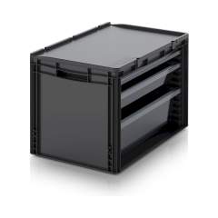 ESD SB-S1. ESD-Schubladenbehälter Komplettsystem