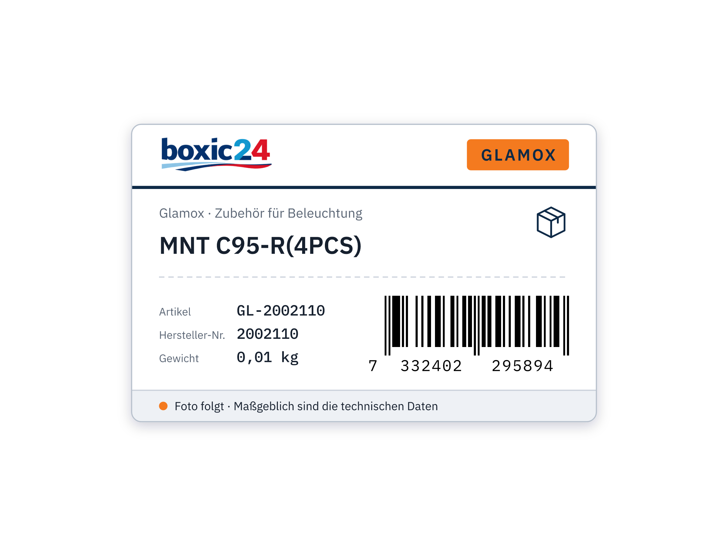 Glamox MNT C95-R(4PCS)