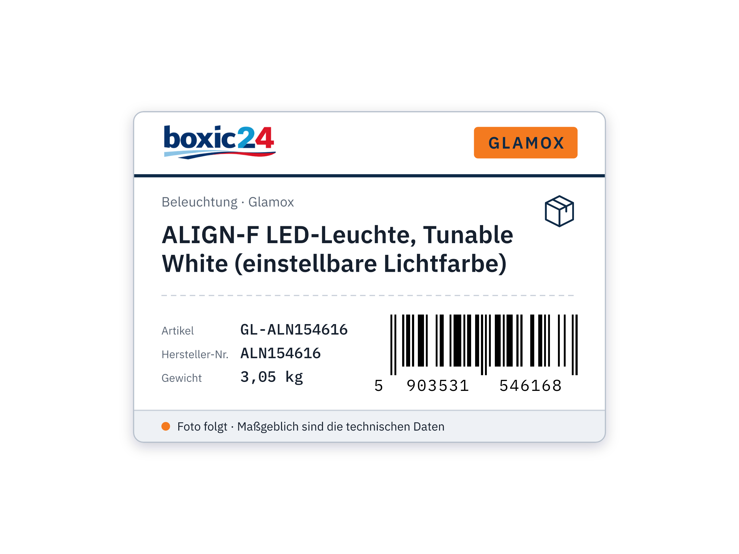 ALIGN-F LED luminaire, Tunable White - Glamox ALN154616
