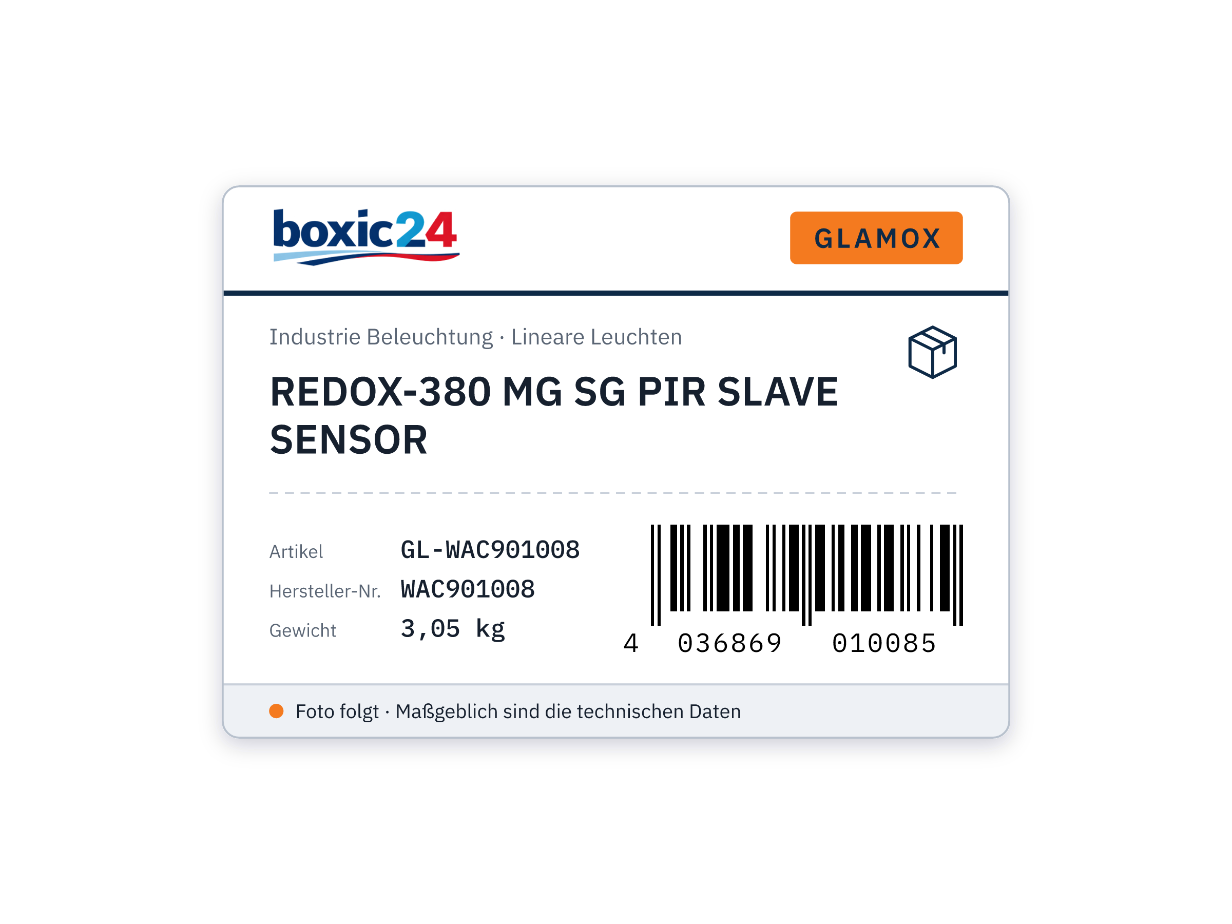 Glamox REDOX-380 MG SG PIR SLAVE SENSOR