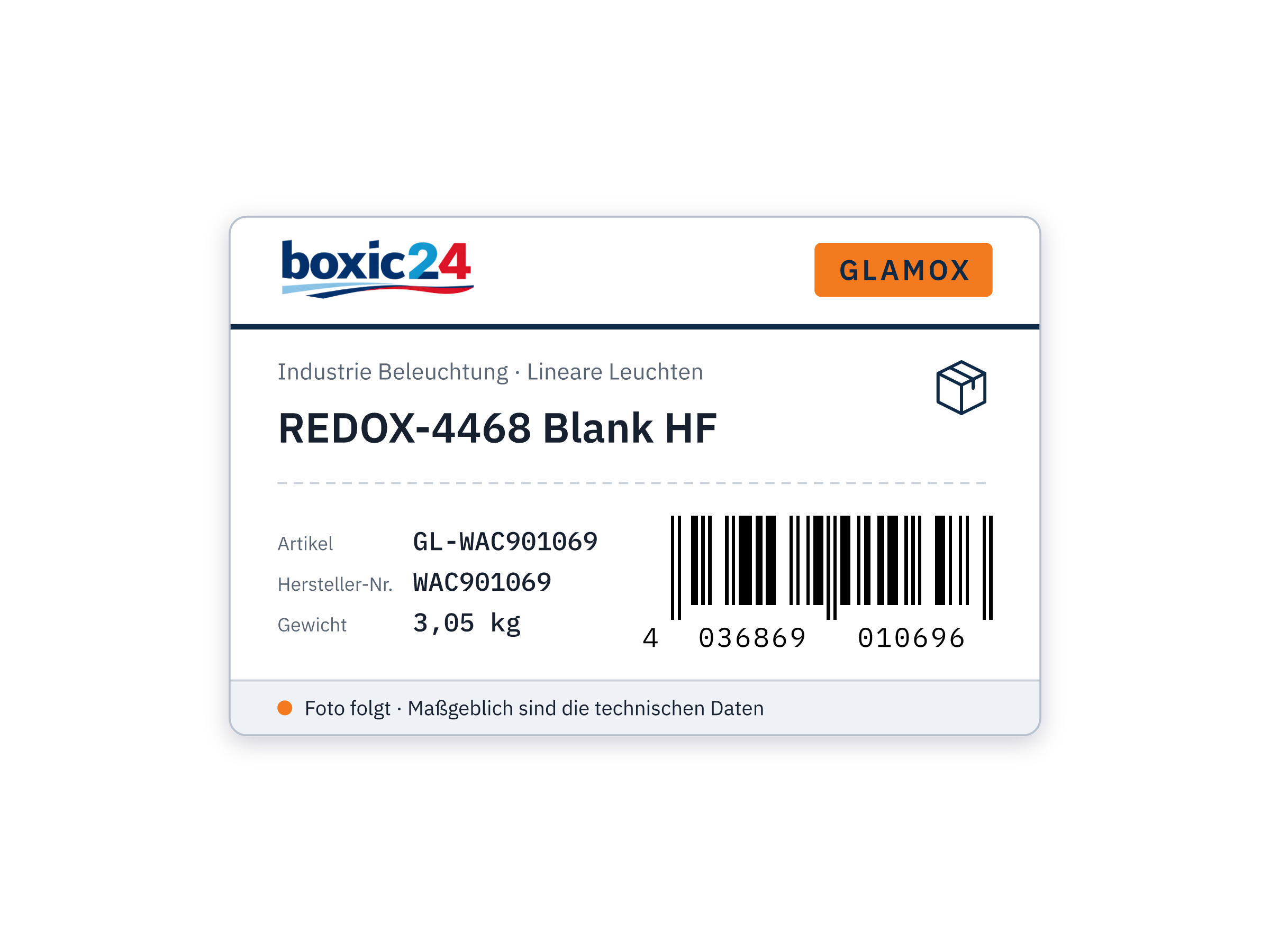 Glamox REDOX-4468 Blank HF