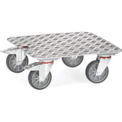 Fetra 1187. Small dollies. 250 kg, platform size 500x500mm, with aluminium platform with ribbed structure