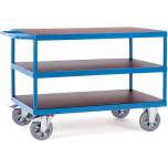 Fetra 12422. Tischwagen. 1200 kg, mit 3 Böden aus Holz