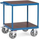 Fetra 12497. Table top carts. 1200 kg, square platforms, 2 shelves