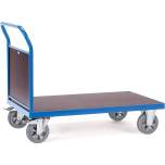 Fetra 12513. Panelled end platform carts. 1200 kg, panelled end made of antislip waterproof plywood boards