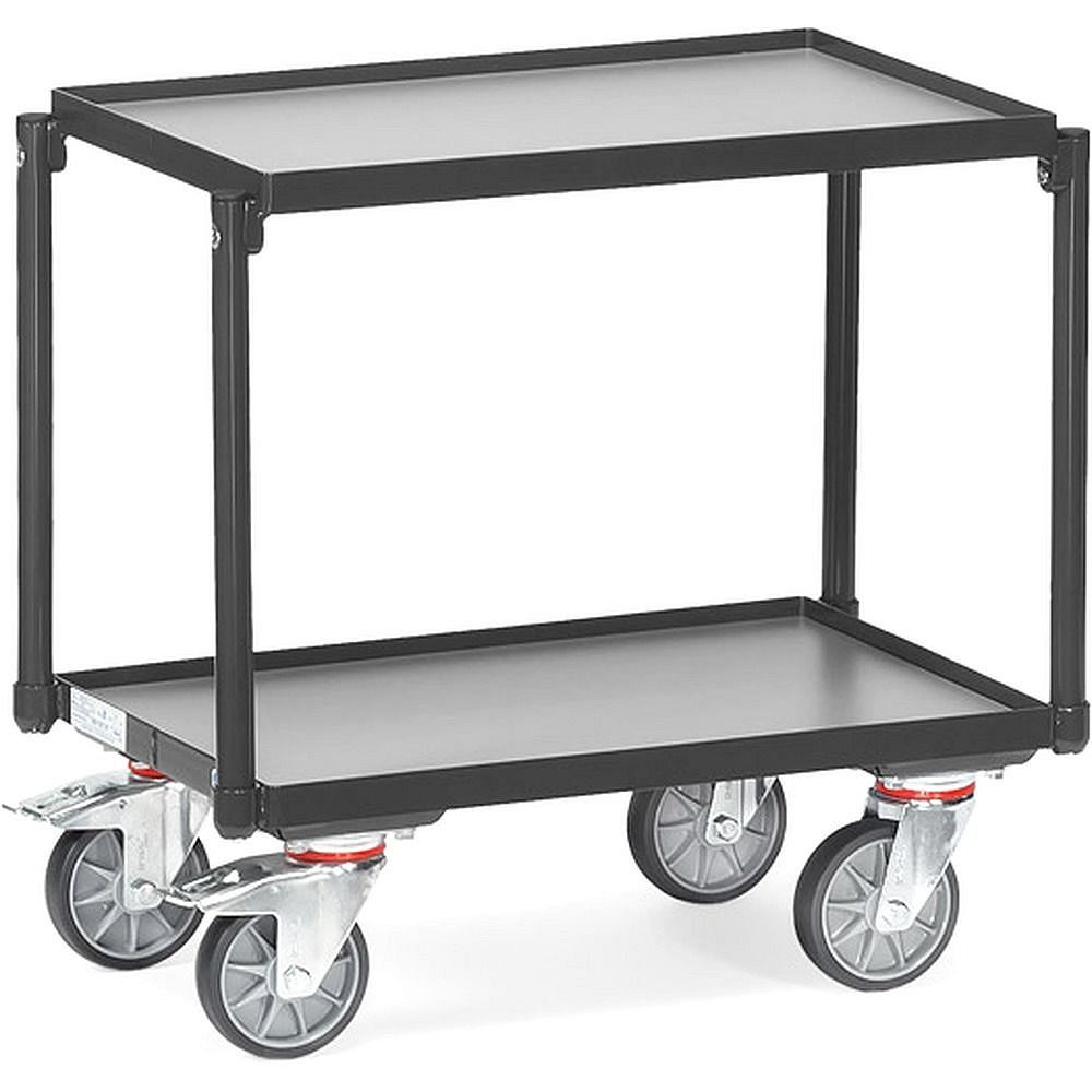 Fetra Etagenroller -2 Etagen mit Rand-, Ladefläche 605x405 mm