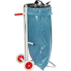 Fetra 1386. Waste collectors. 2 support legs and 2 wheels with solid rubber