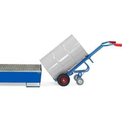 Fetra 2078. Drum trolleys. 300 kg, height 1600 mm, with 2 supporting castor wheels